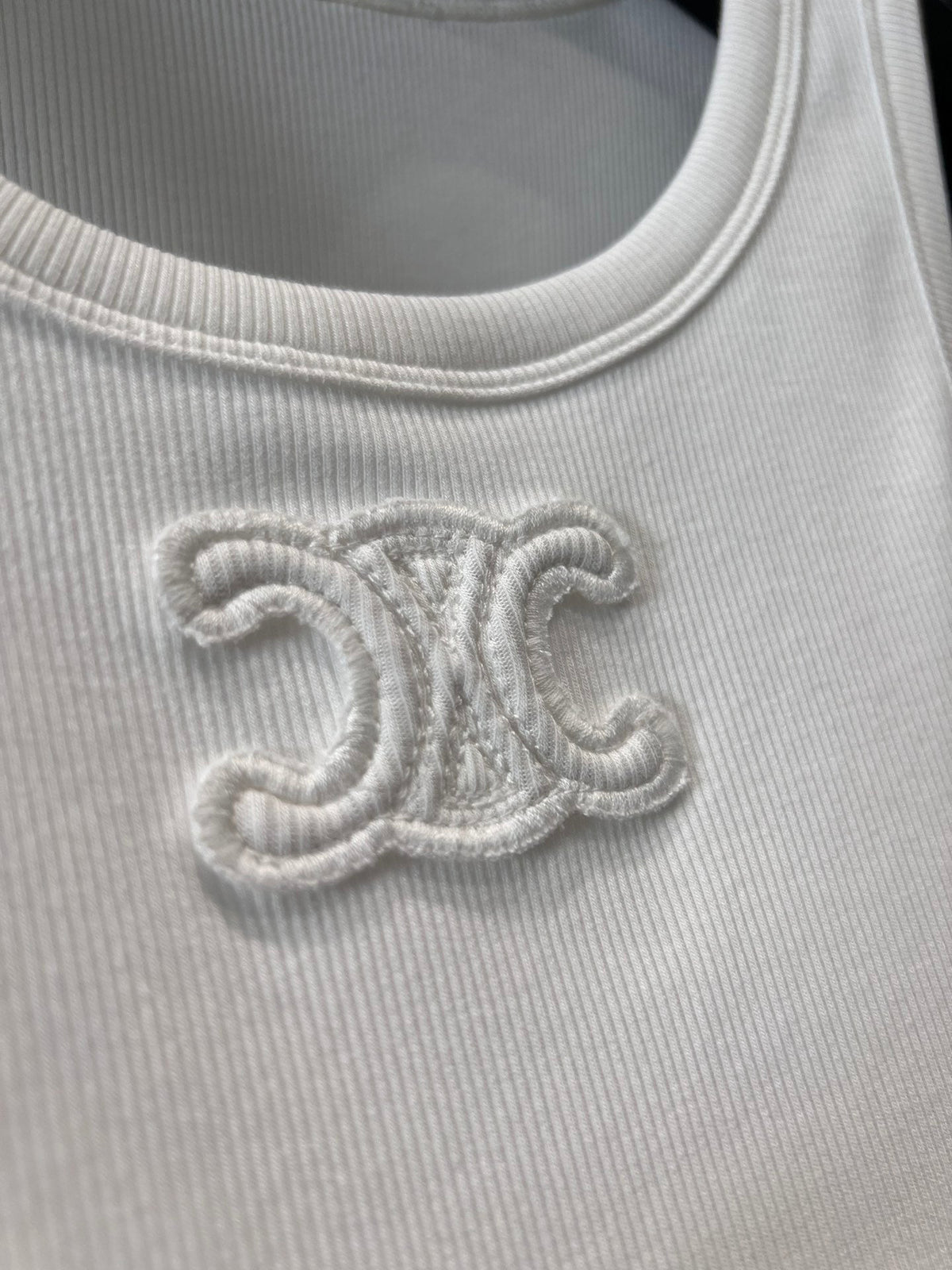 Embroidered all-match vest