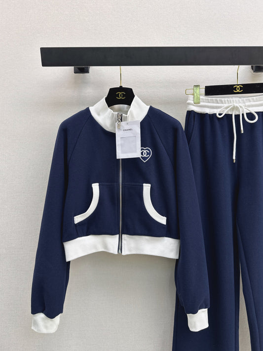 Casual Stand Collar Set