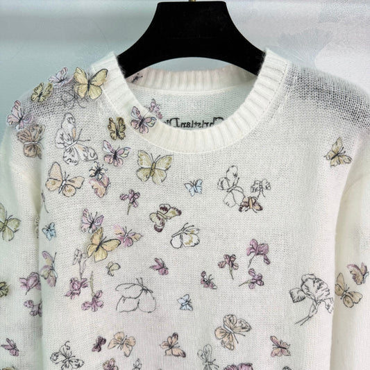 3D Butterfly Knit Sweater