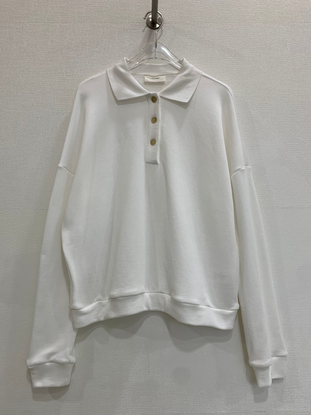The Row/26 Button-Up Long Sleeve Sweatshirt