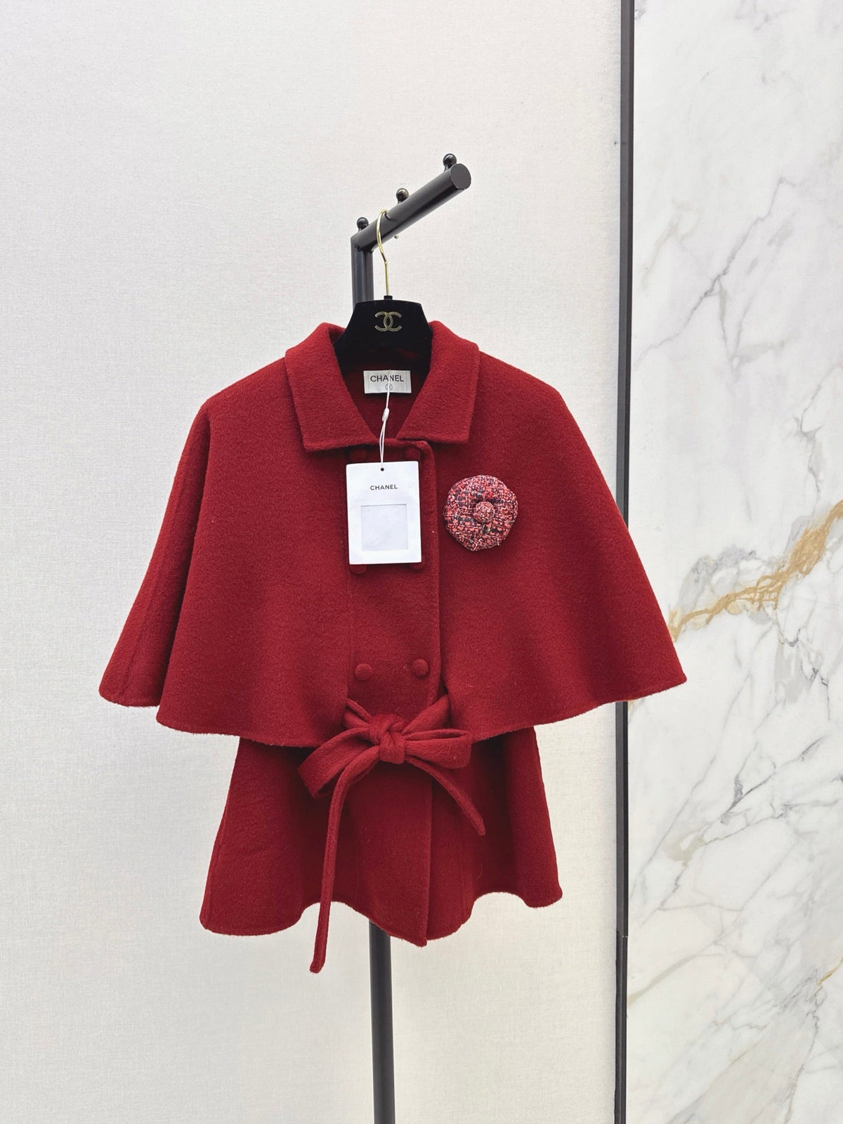 26Latest Autumn/Winter Double-Faced Wool-Blend Cropped Cape Coat