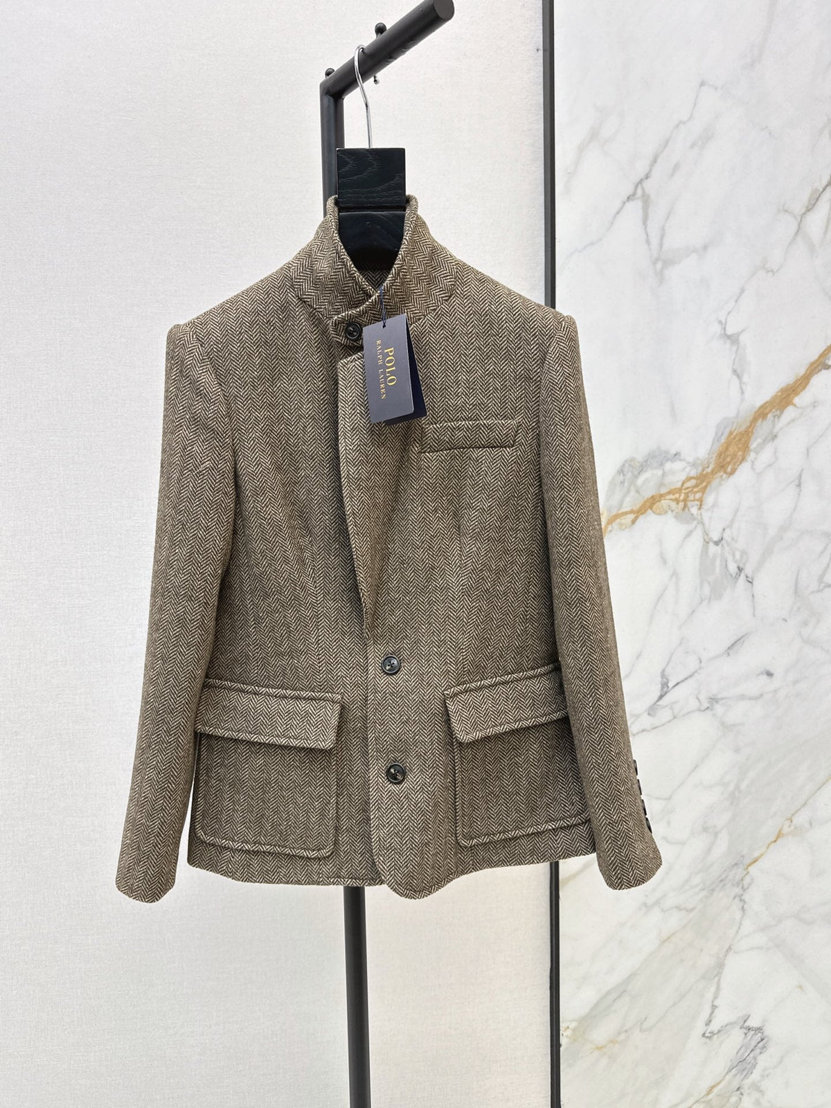 26Latest Autumn/Winter Vintage Wool-Blend Herringbone Set