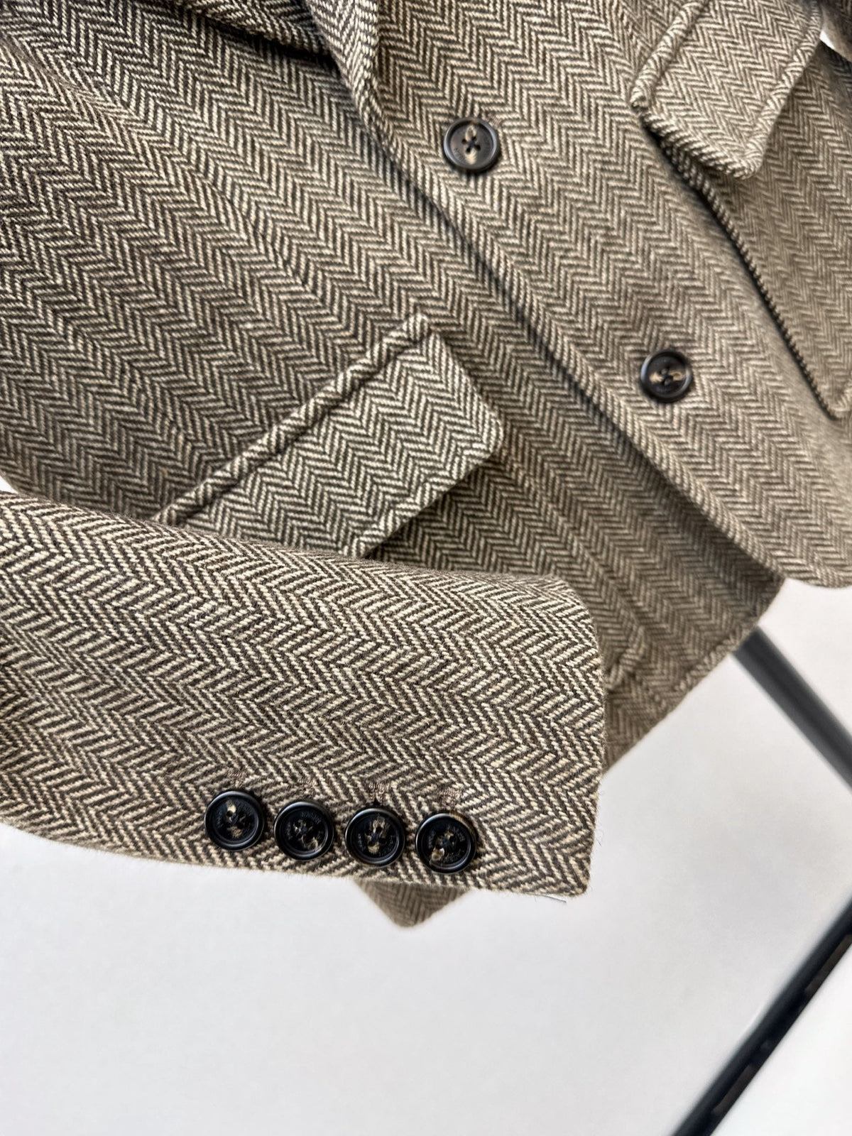 26Latest Autumn/Winter Vintage Wool-Blend Herringbone Set