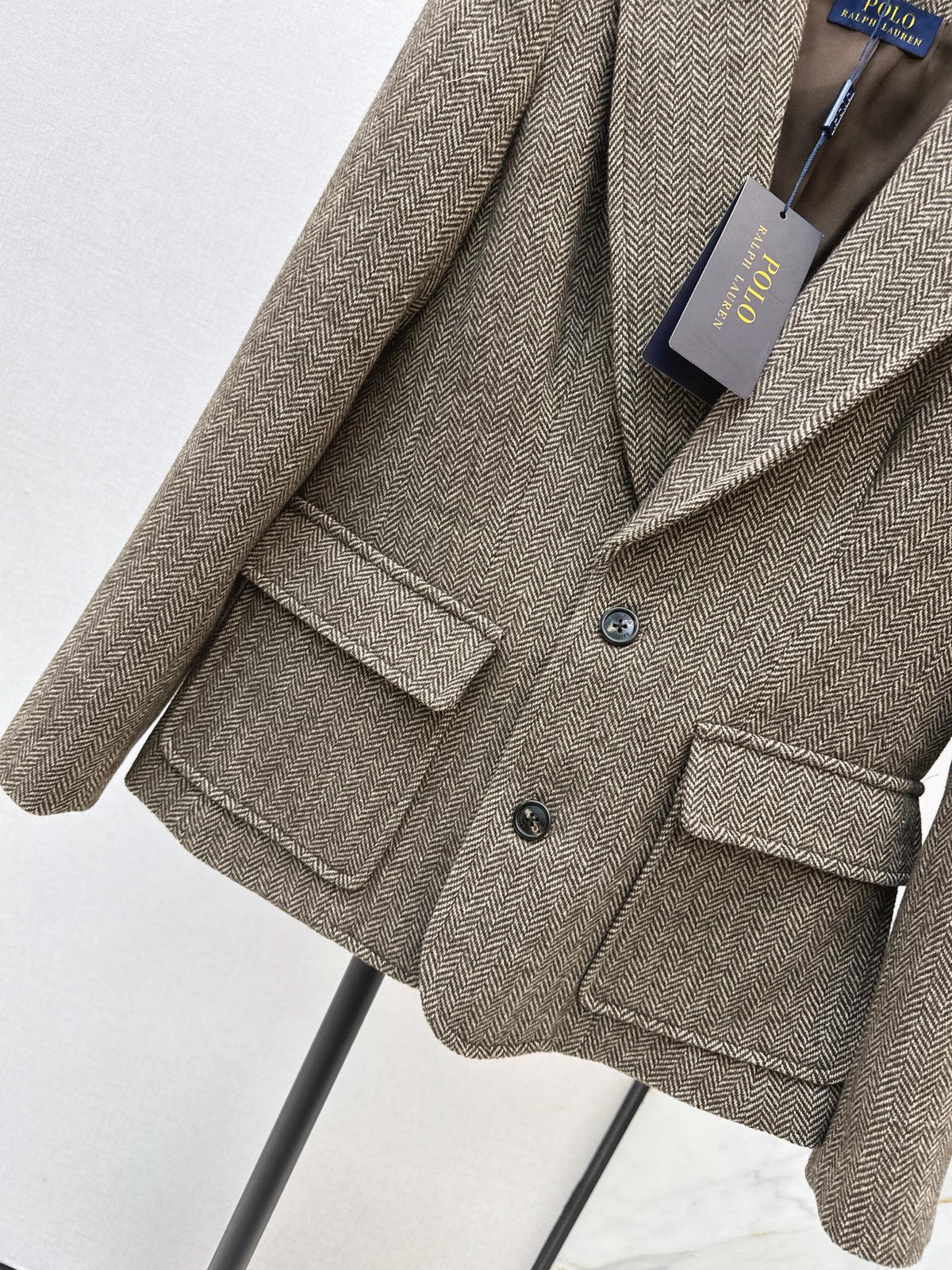 26Latest Autumn/Winter Vintage Wool-Blend Herringbone Set