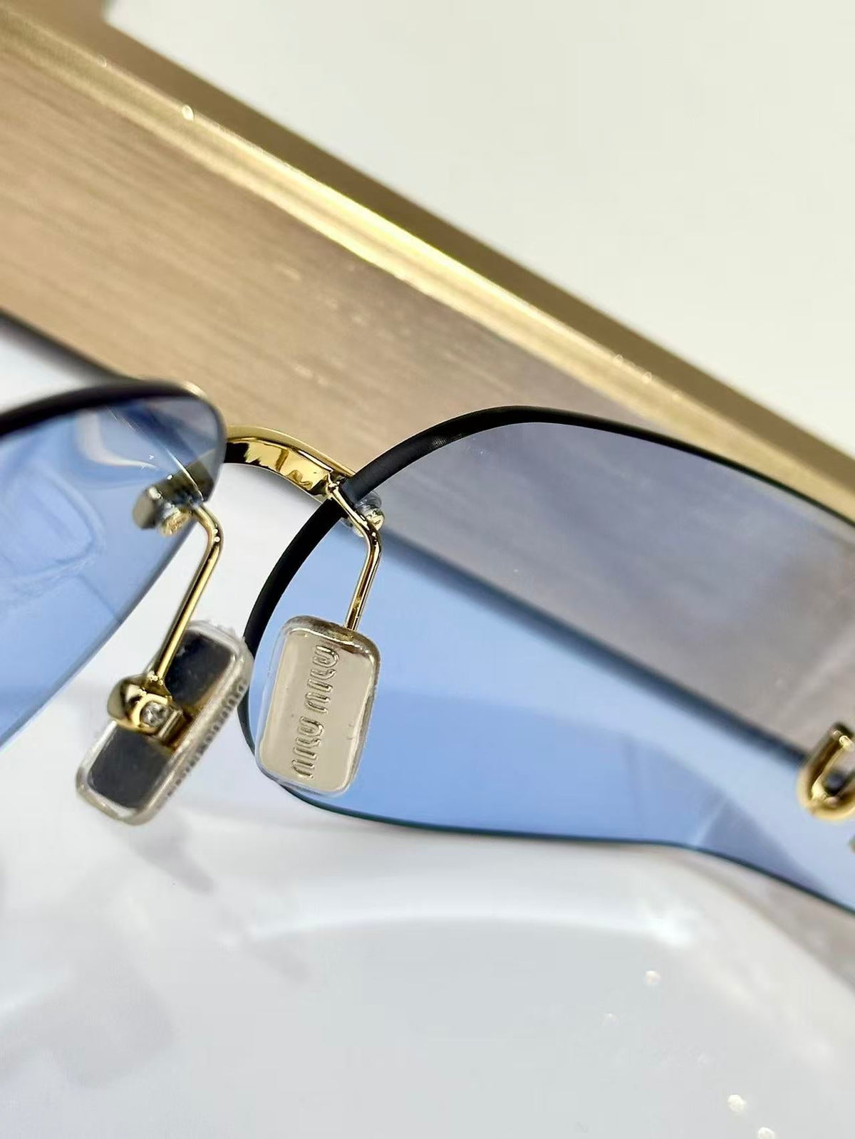 Light blue sunglasses