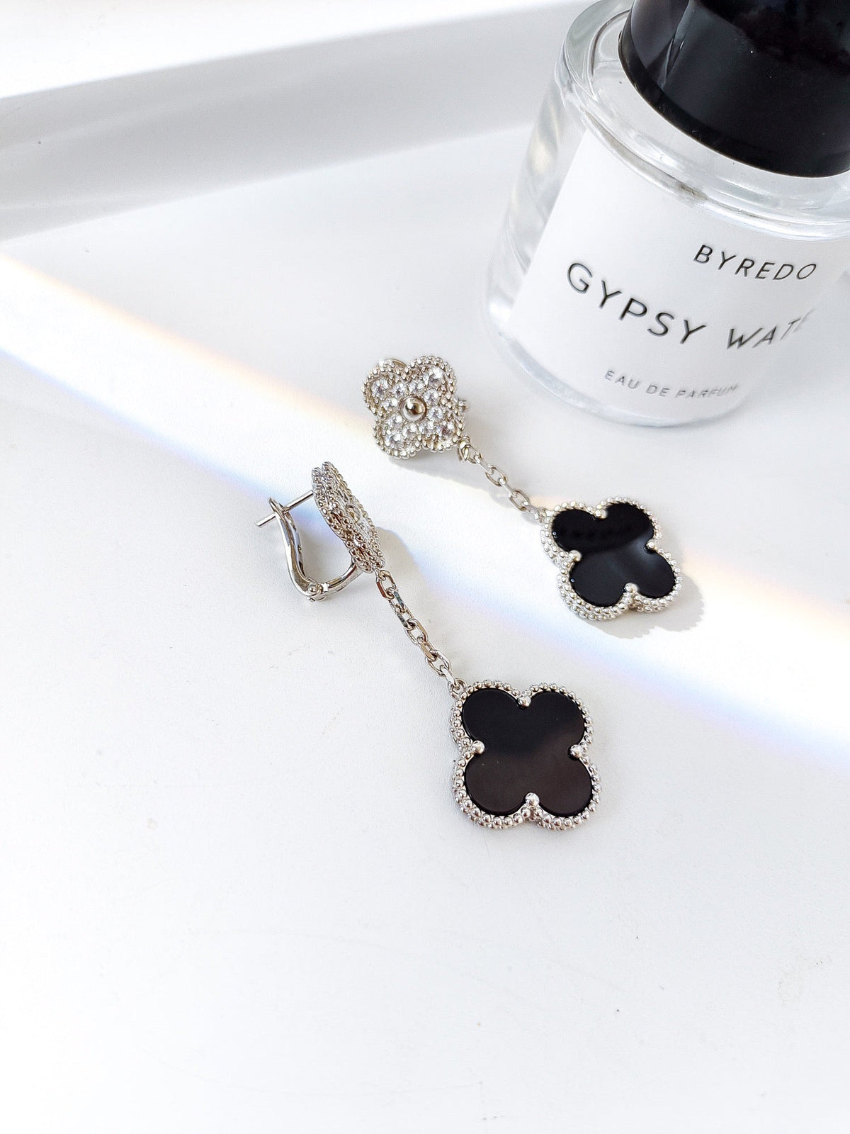 Four-leaf clover earrings