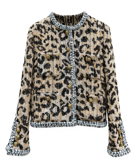 26Twill Leopard-Print Jacket