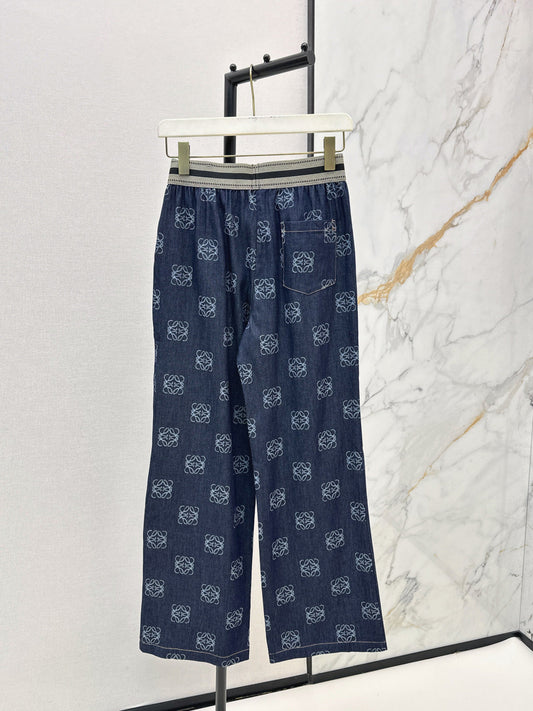 26SS NEW monogrammed straight-leg jeans π€