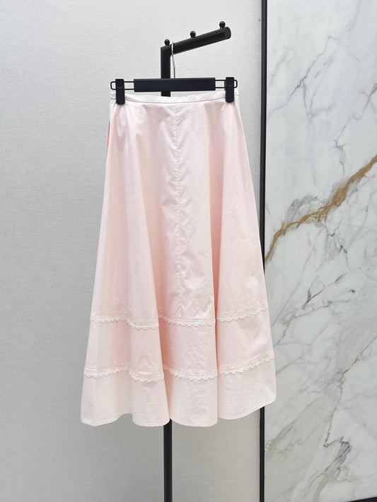 26FW New Skirt with Bow Detail and Lace Paneling π