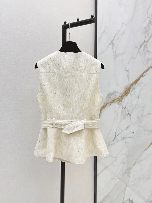 26FW New Sleeveless Knit Vest with 3D Floral Embellishment π€