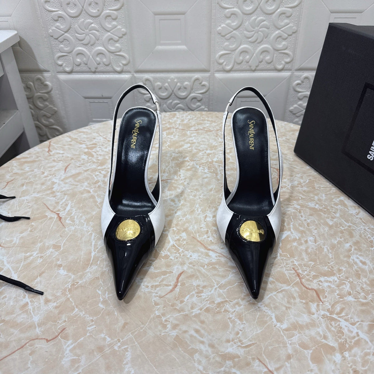 26FW New YSL Logo High Heels π (height: 10.5cm)