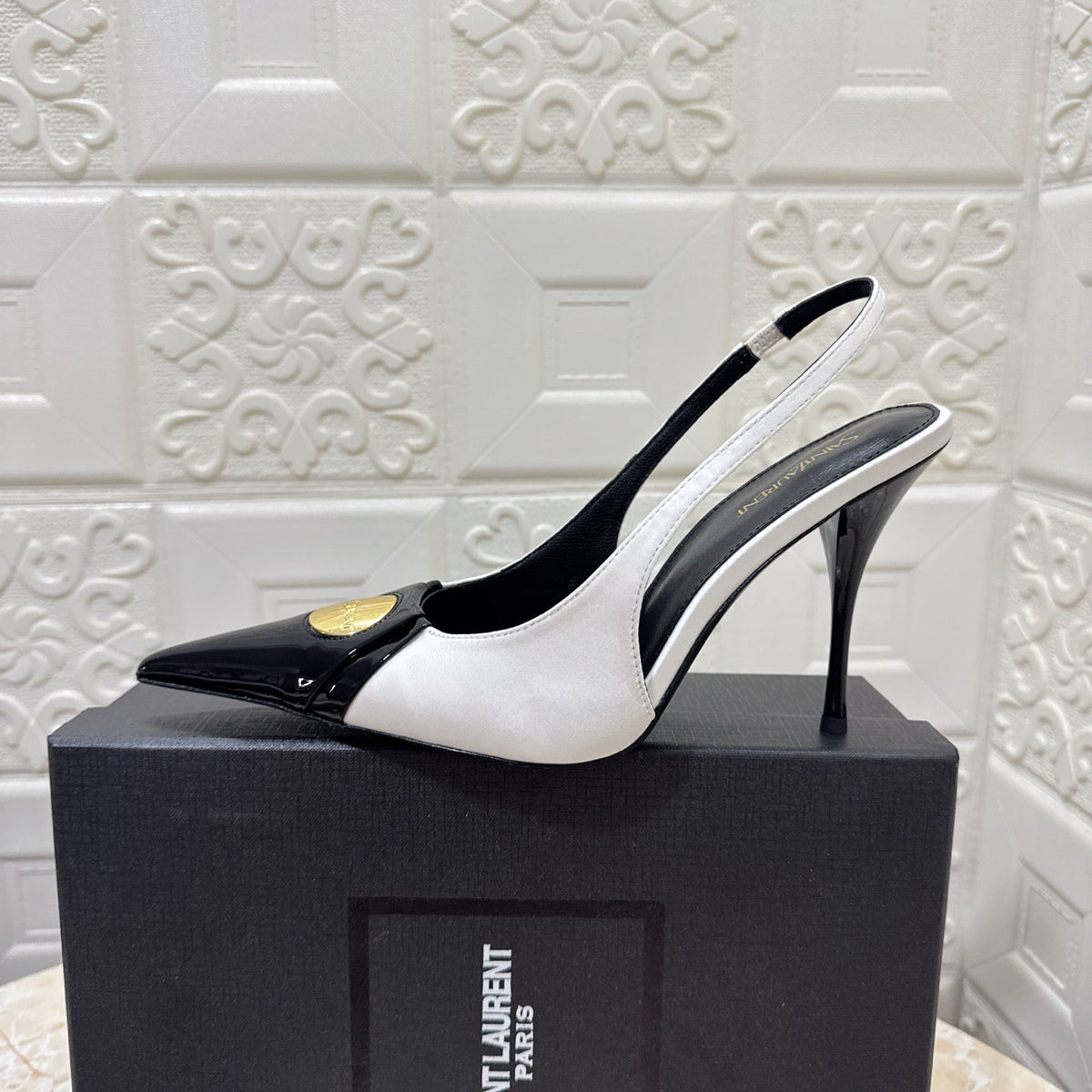 26FW New YSL Logo High Heels π (height: 10.5cm)