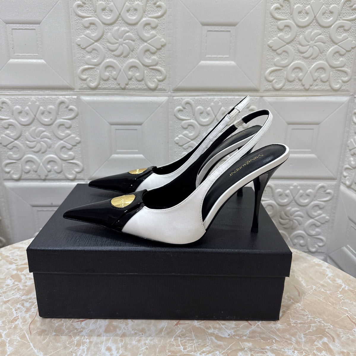 26FW New YSL Logo High Heels π (height: 10.5cm)