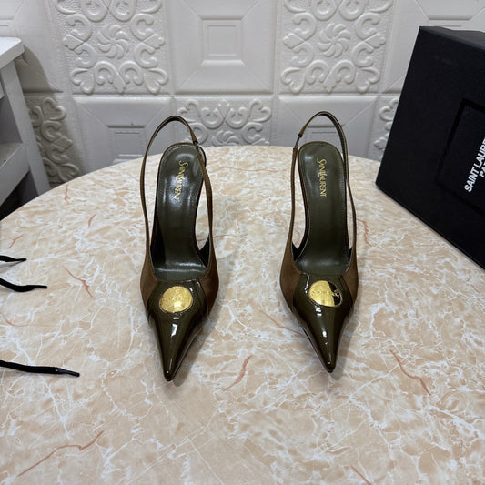 26FW New YSL Logo High Heels π (height: 10.5cm)