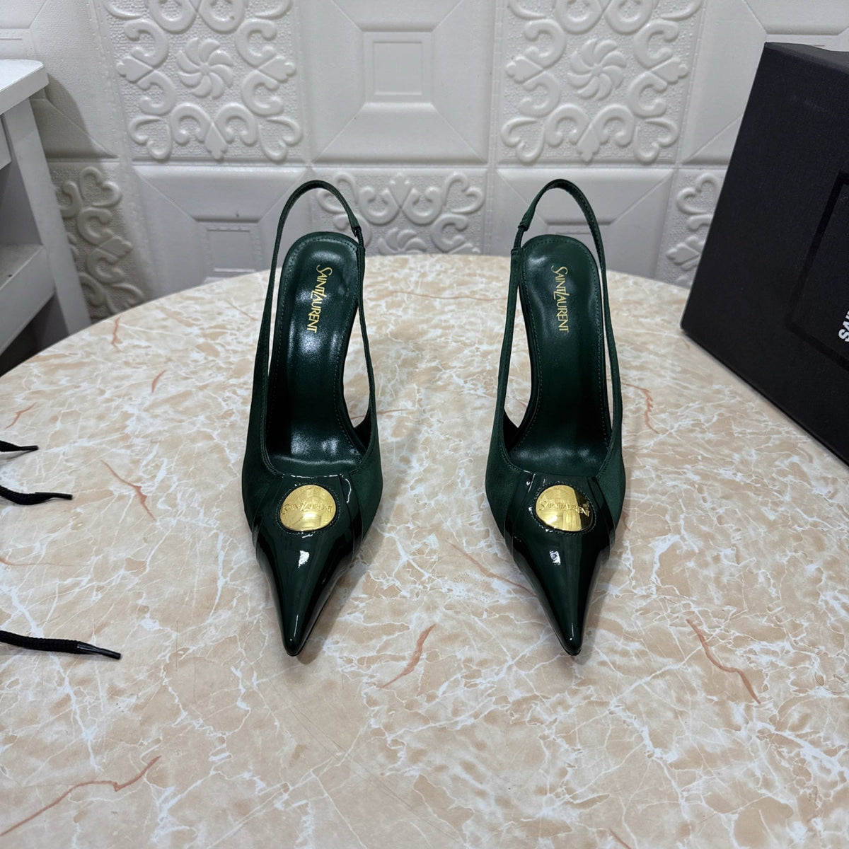 26FW New YSL Logo High Heels π (height: 10.5cm)