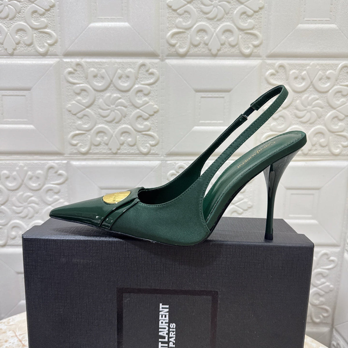 26FW New YSL Logo High Heels π (height: 10.5cm)