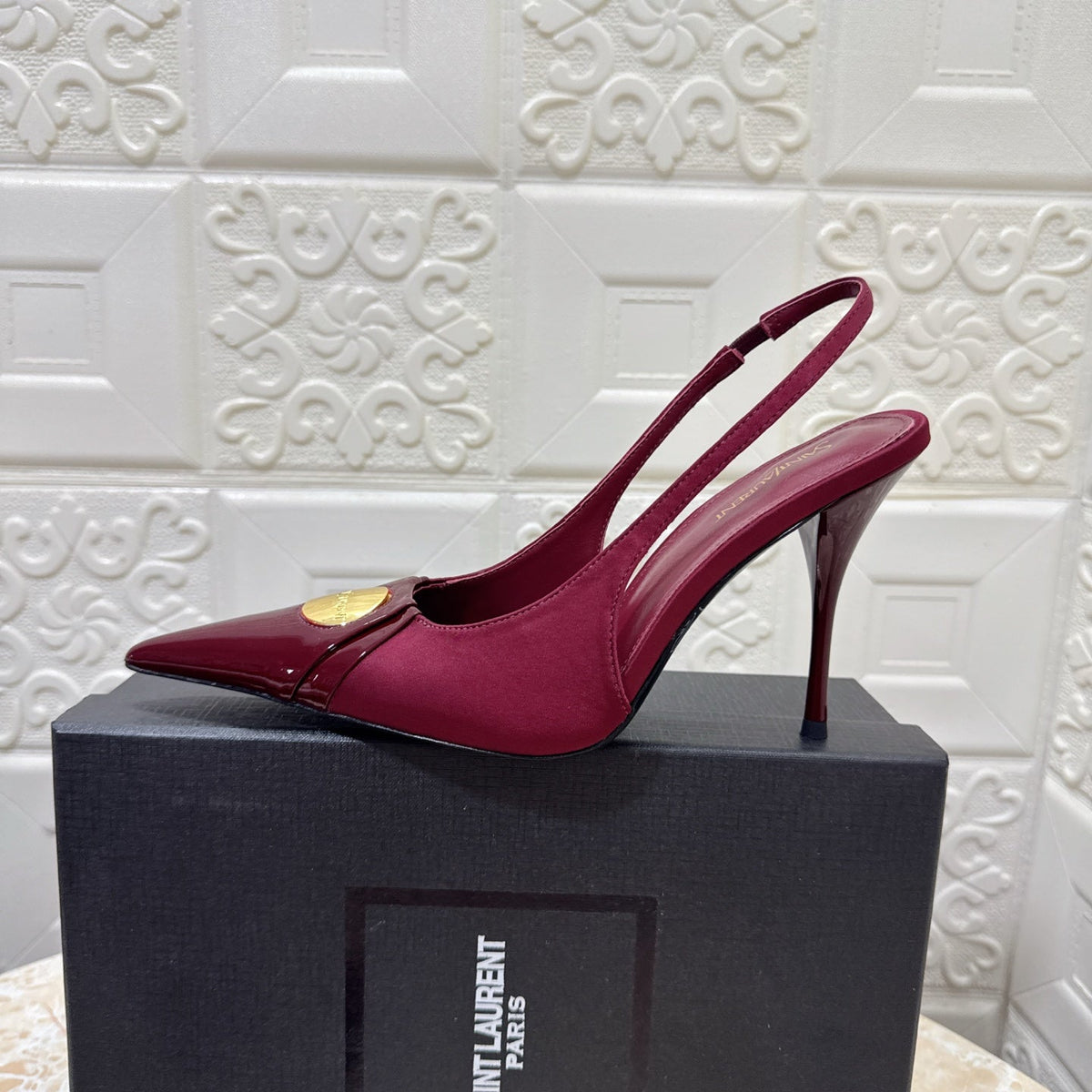 26FW New YSL Logo High Heels π (height: 10.5cm)