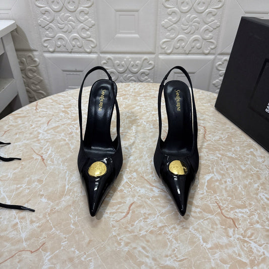 26FW New YSL Logo High Heels π (height: 10.5cm)