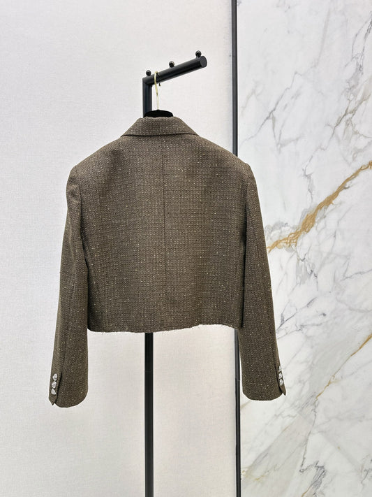 26FW New Runway-Style Cropped Knit Jacket π€