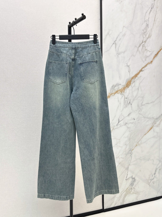 26FW New Double-Breasted Straight-Leg Jeans π©΅