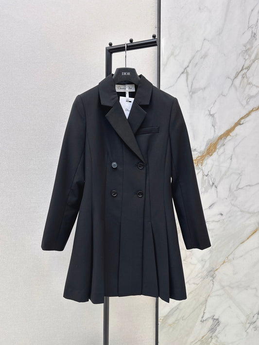 26FW New Double-Breasted Pleated Dress π€