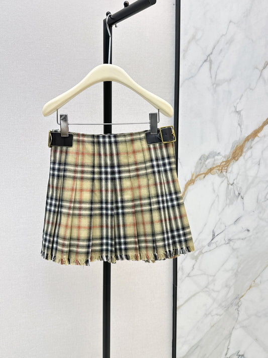 26FW New Classic Plaid Wrap Skirt π€