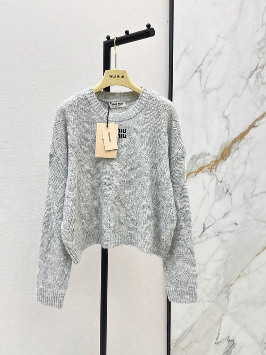 26FW New Logo Letter Embroidery Crewneck Sweater π©Ά
