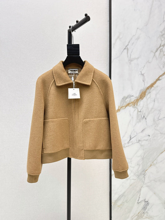 26FW New Reversible Cashmere Short Coat with Lapel π€