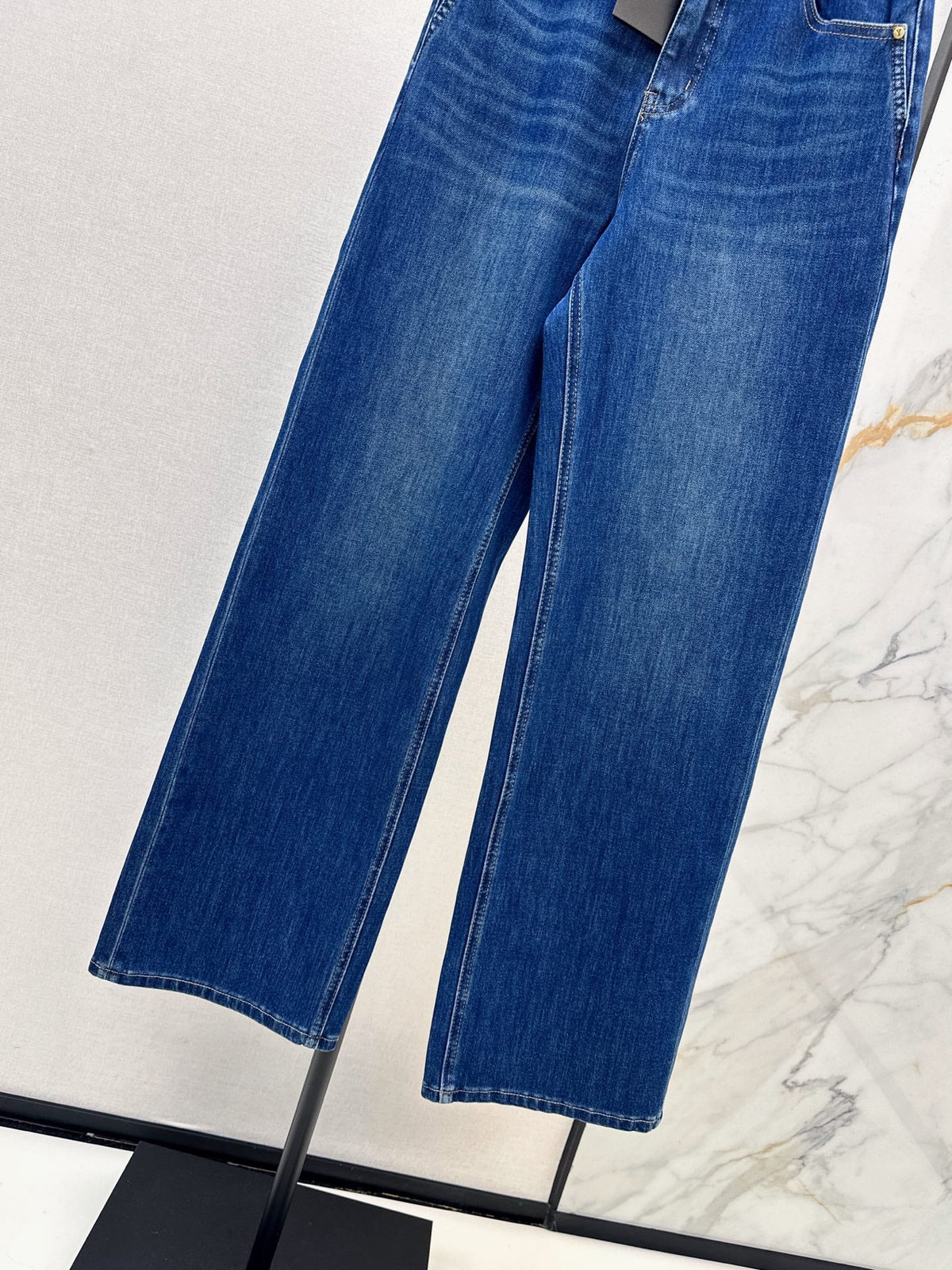 26FW New Logo Letter-Embroidered Straight-Leg Denim Jeans 🖤