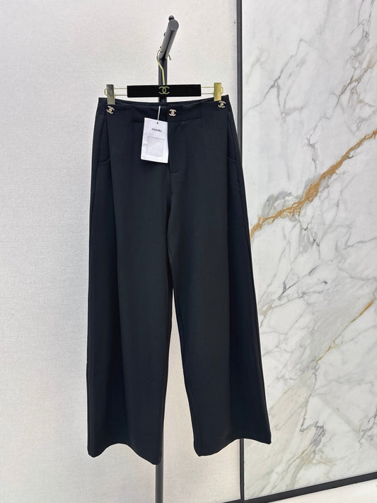26FW Straight-Leg Wide-Leg Trousers with New Logo Hardware π€