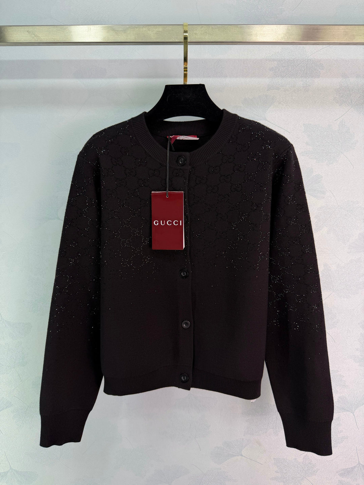 Rhinestone Knit Cardigan