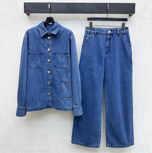Logo Denim Shirt