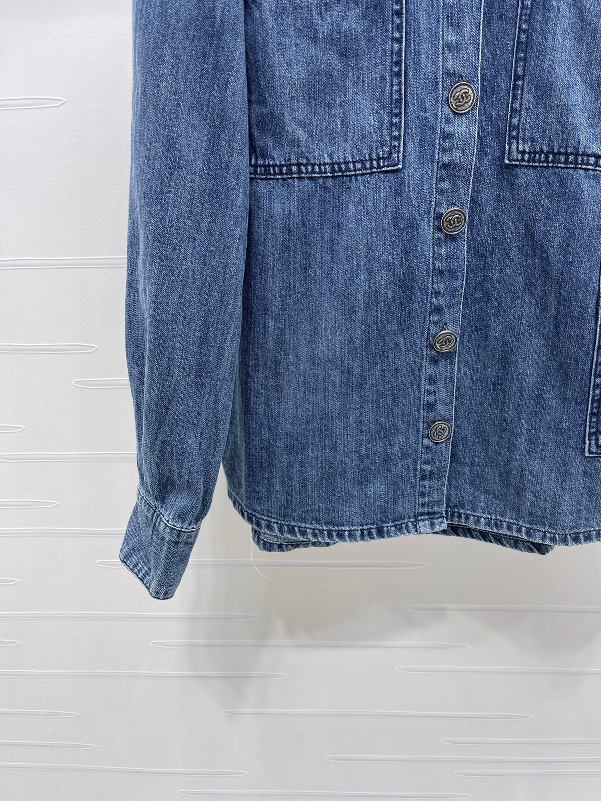 Collared Denim Shirt Jacket