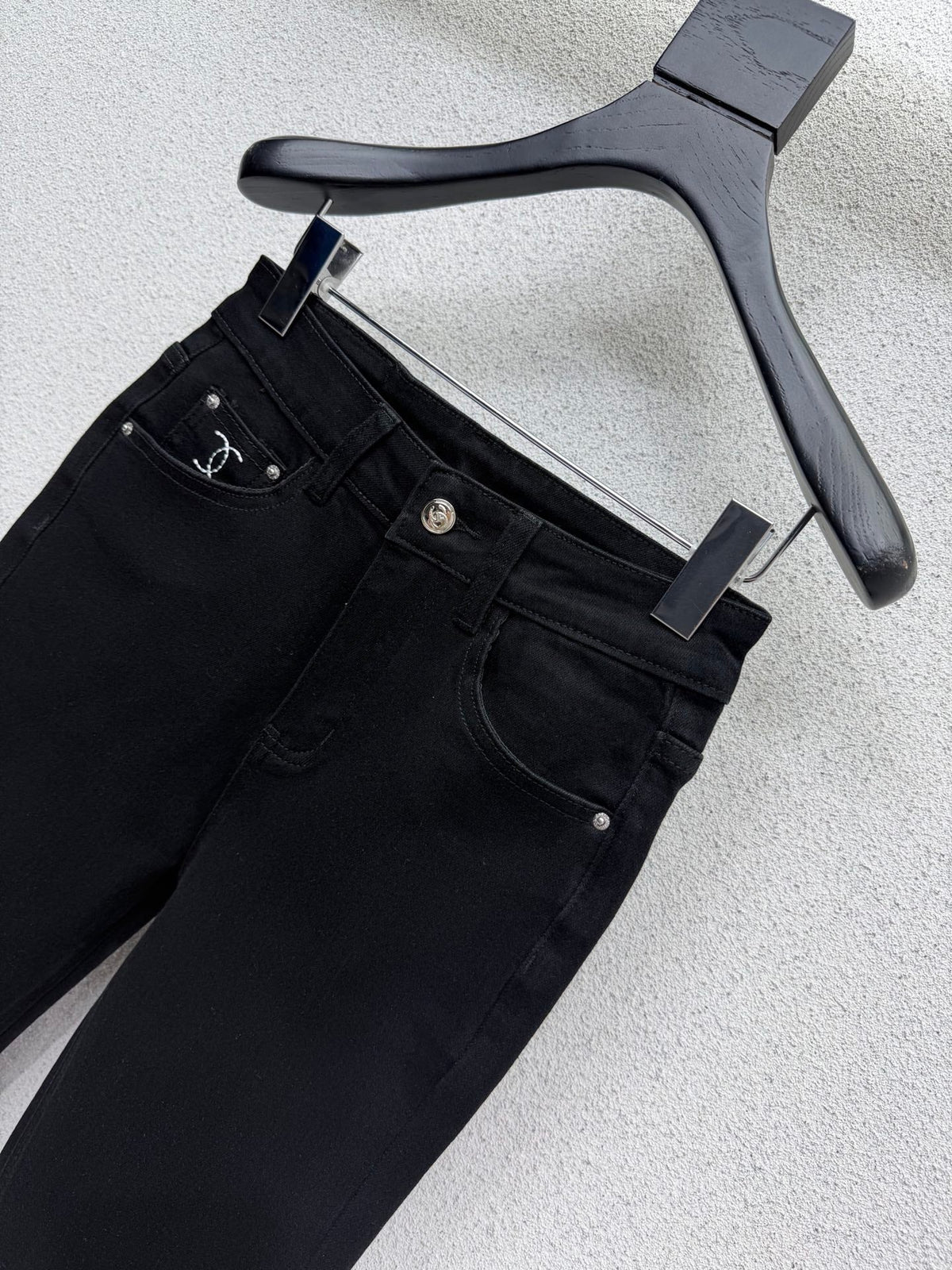 High-waisted stretch cropped cigarette pants