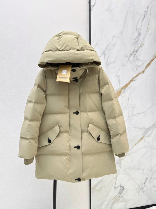 26 Fall/Winter Latest Hooded Mid-Length Down Jacket