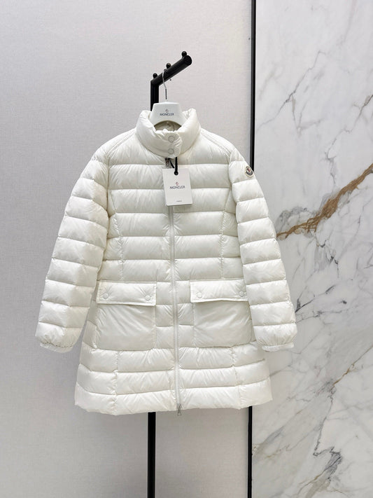 26Latest Autumn/Winter Mid-Length Stand-Collar Down Coat