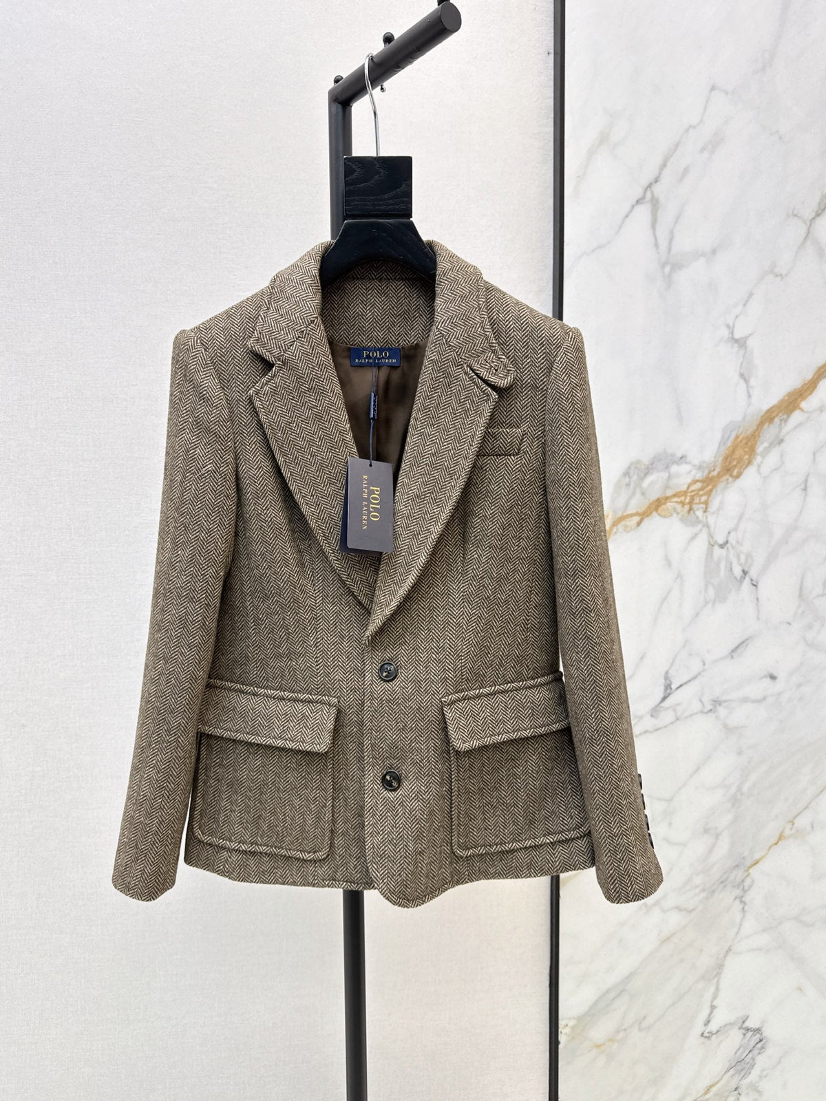 26Latest Autumn/Winter Vintage Wool-Blend Herringbone Set