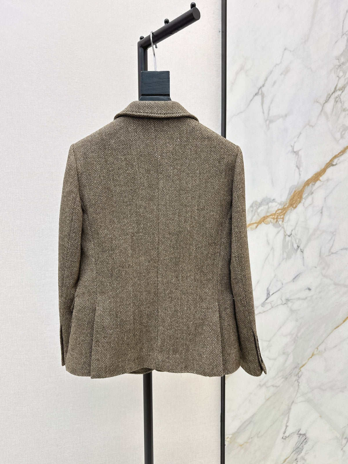 26Latest Autumn/Winter Vintage Wool-Blend Herringbone Set