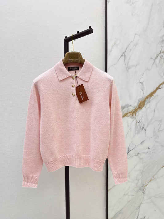 26Latest Autumn/Winter Half-Placket Cashmere Sweater