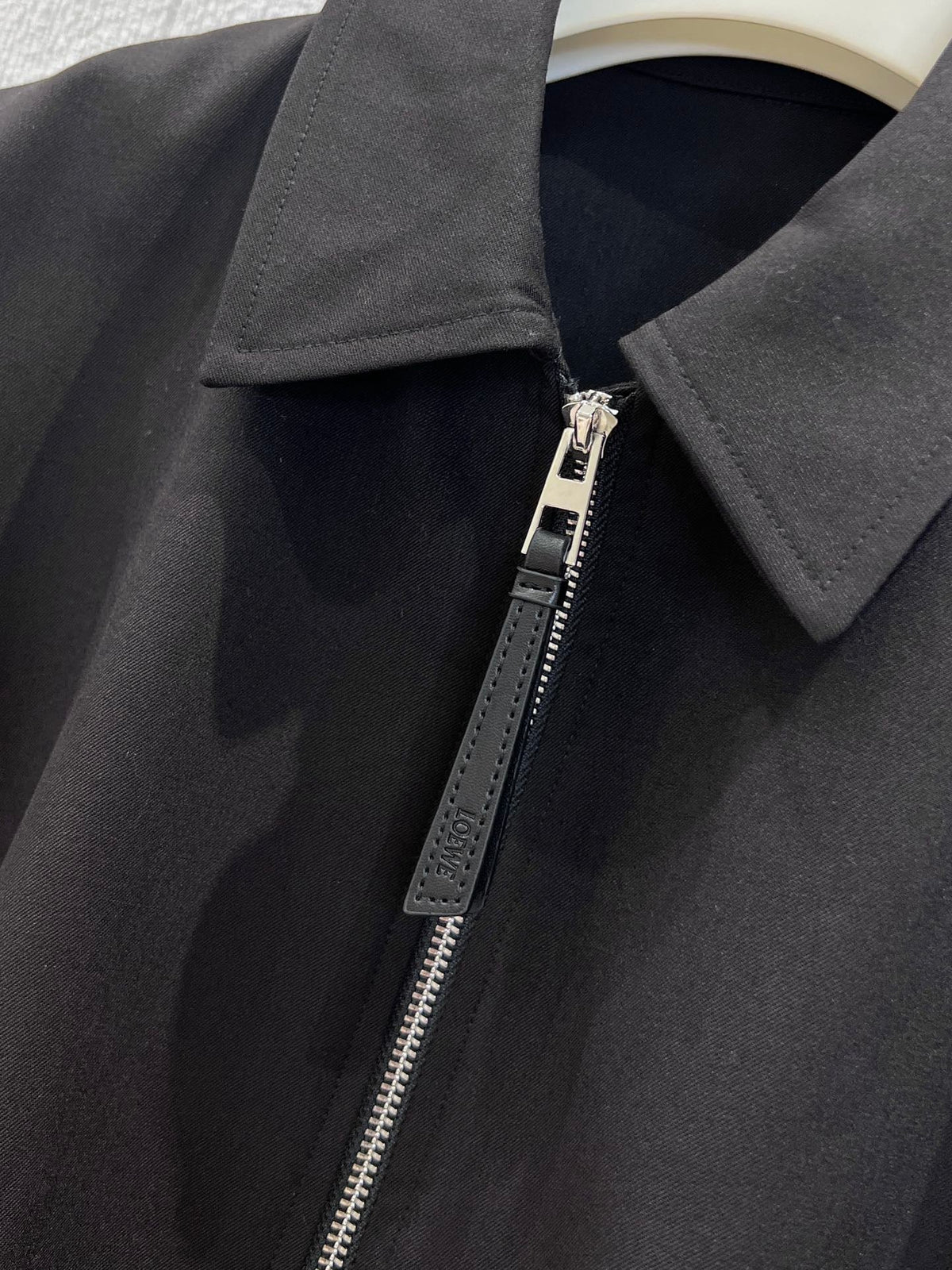 Lapel Zippered Wool Pleated Jacket