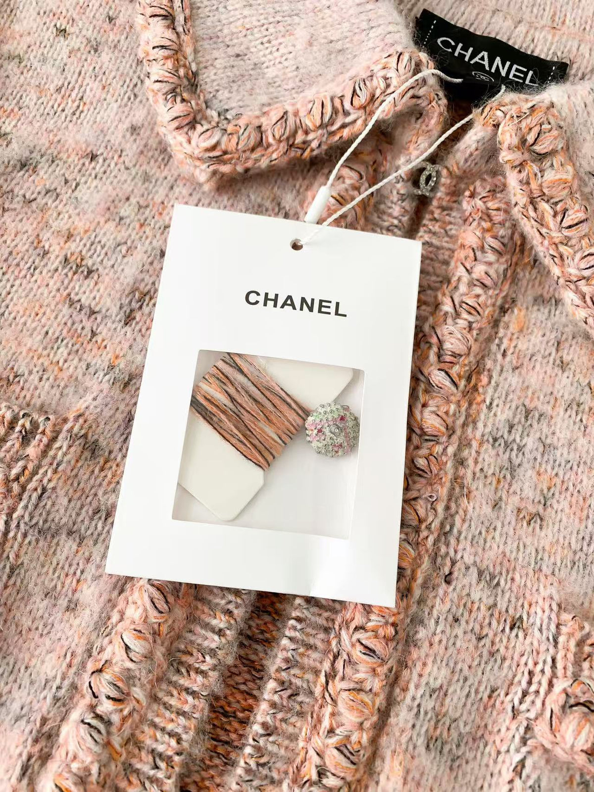 Floral Pink Rhinestone Hook and Loop Jacket