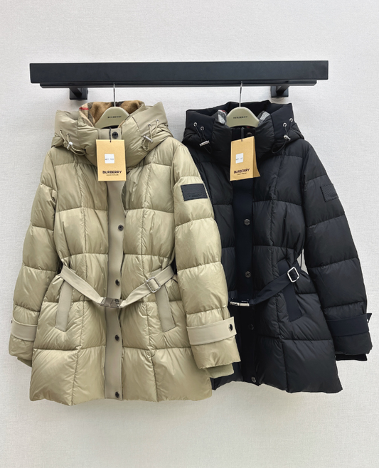 26 Fall/Winter Latest Hooded Mid-Length Down Jacket