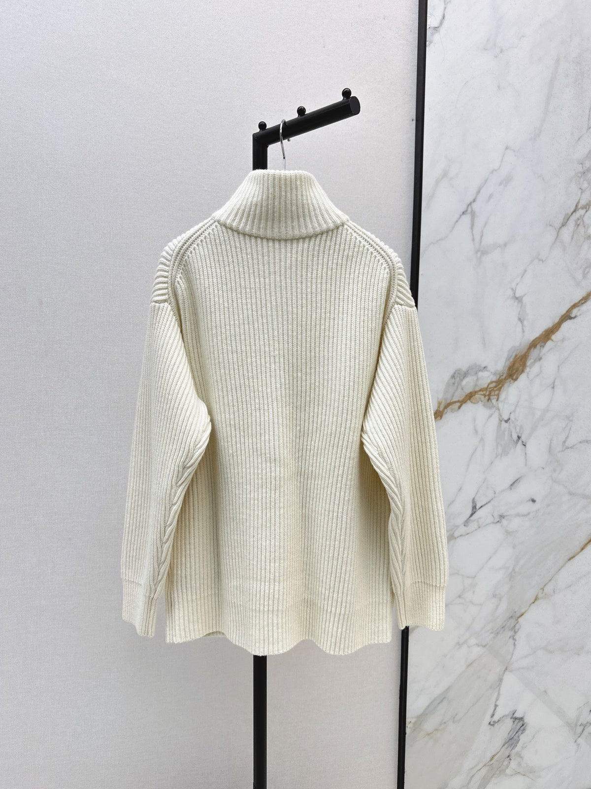 🔥Highest Quality🔥26FW New Classic Wool Knit Jacket with H-Pattern Pocket Detail 🖤
